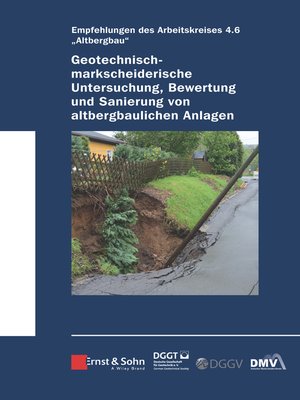cover image of Geotechnisch-markscheiderische Untersuchung, Bewertung und Sanierung von altbergbaulichen Anlagen--Empfehlungen des Arbeitskreises 4.6 Altbergbau